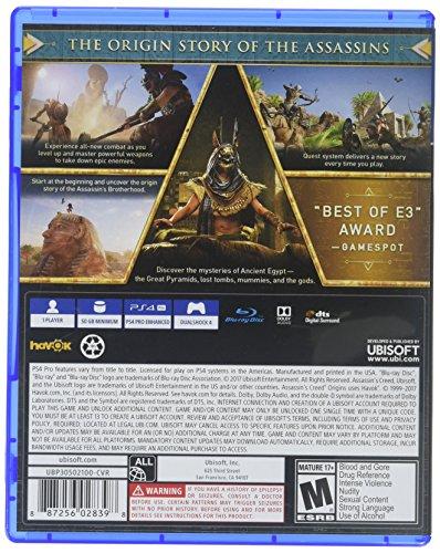 Assassin's Creed Origins (Import: North America) - PS4