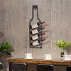 Vintage Bronze Wall-Mounted Wine Rack, Home Bar Decor Storage Box, Wine-Themed Decoration, Wall-Mounted Stylish Wine Shelf, Wine Bottle Holder