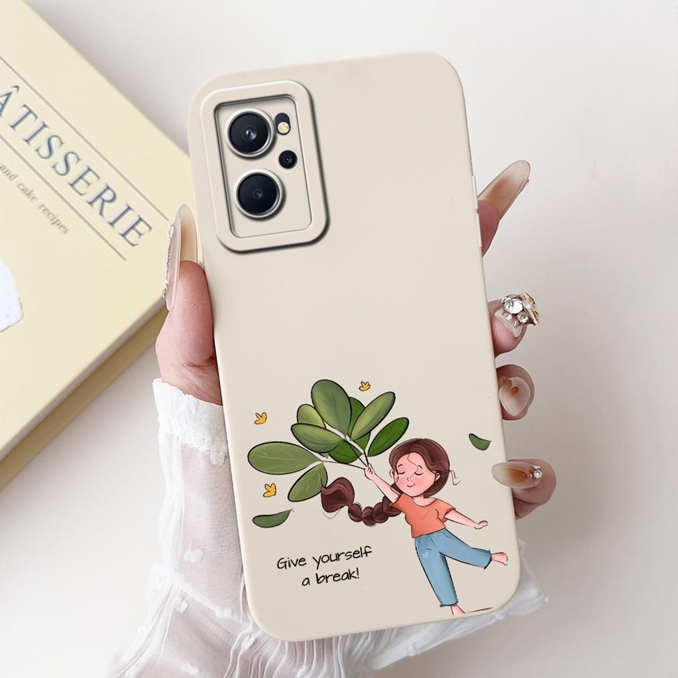 

For Realme 9i 4G Case RMX3491 Silicone Cute Cat Fashion Butterfly Flowers Love Painted Cover For Real me 9i 4G Phone Case Bumper Realme 9i 4G