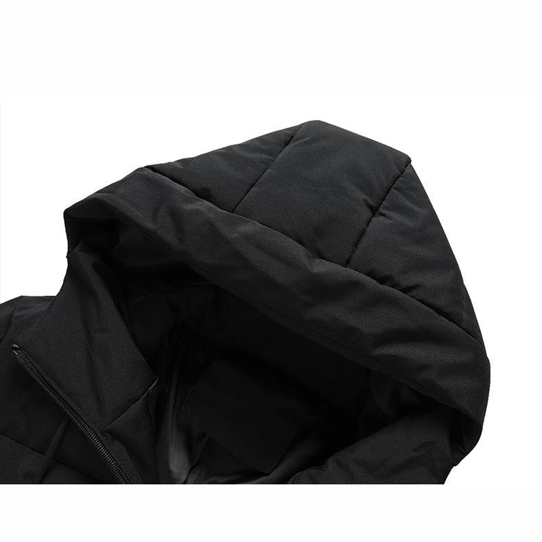 Men's Winter Cotton-padded Jacket Casual Hooded Down Jacket Thickened Warm Down Cotton-padded Jacket