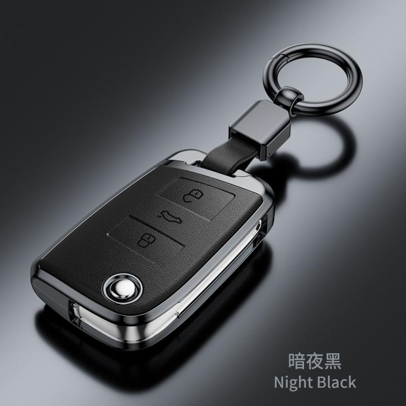 Plastic Car Key Case Remote Cover Shell Holder Keyring Fob For VW Volkswagen T-ROC Golf 7 Polo Tiguan T-Cross Jetta EOS Beetle