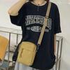 Canvas Women's Crossbody Bag Trend Shoulder Handbag Korean Solid Color Student Phone Bag Simple Shopper Bags Purse