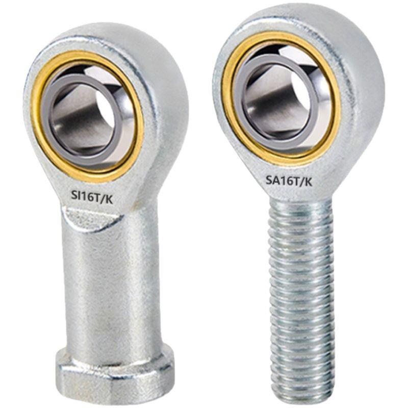 SI SA Rod End: Cylindrical Fisheye Joint with Radial Spherical Female/Male Threads for Connecting and Tie Rods