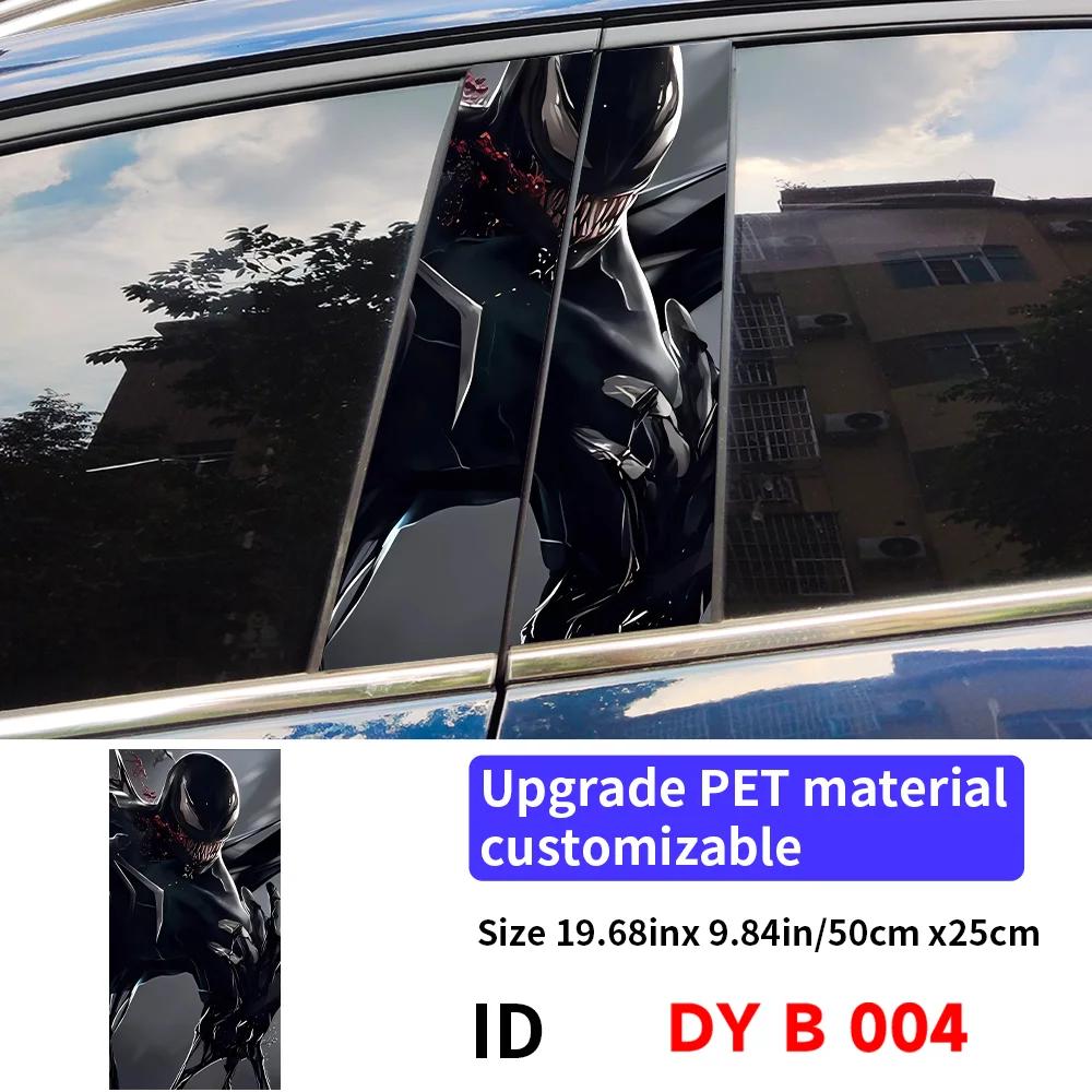 Venom Autoaufkleber Auto B-Säule Auto Mittelkonsole Dekoration Abdeckung Kratzer Wasserdicht Sonnenschutz Vinyl Aufkleber Zubehör