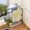 Easy Clean Tabletop Storage Rack Punch Free Drainer Shelf Durable Bathroom Shelf