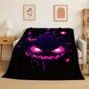 Cute Gengar Pokemon Cartoon Soft Flannel Throw Blanket,Warm Cozy Blanket for Bed,Couch,Sofa,Bedroom,Living Room,Travel,Picnic
