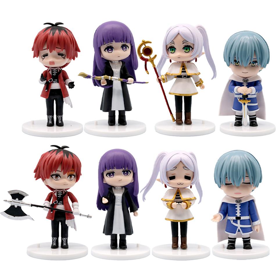 8-10Cm Frieren: Beyond Journey'S End Anime Figure Sitting Fern Action Figures Frieren Noodle Stopper Figure Collection Model Toy