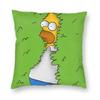 Homer In The Bushes Simpsons Pillowcase Soft Polyester Cushion Cover Gift Throw Pillow Case Cover Home Dropshipping 45*45Cm