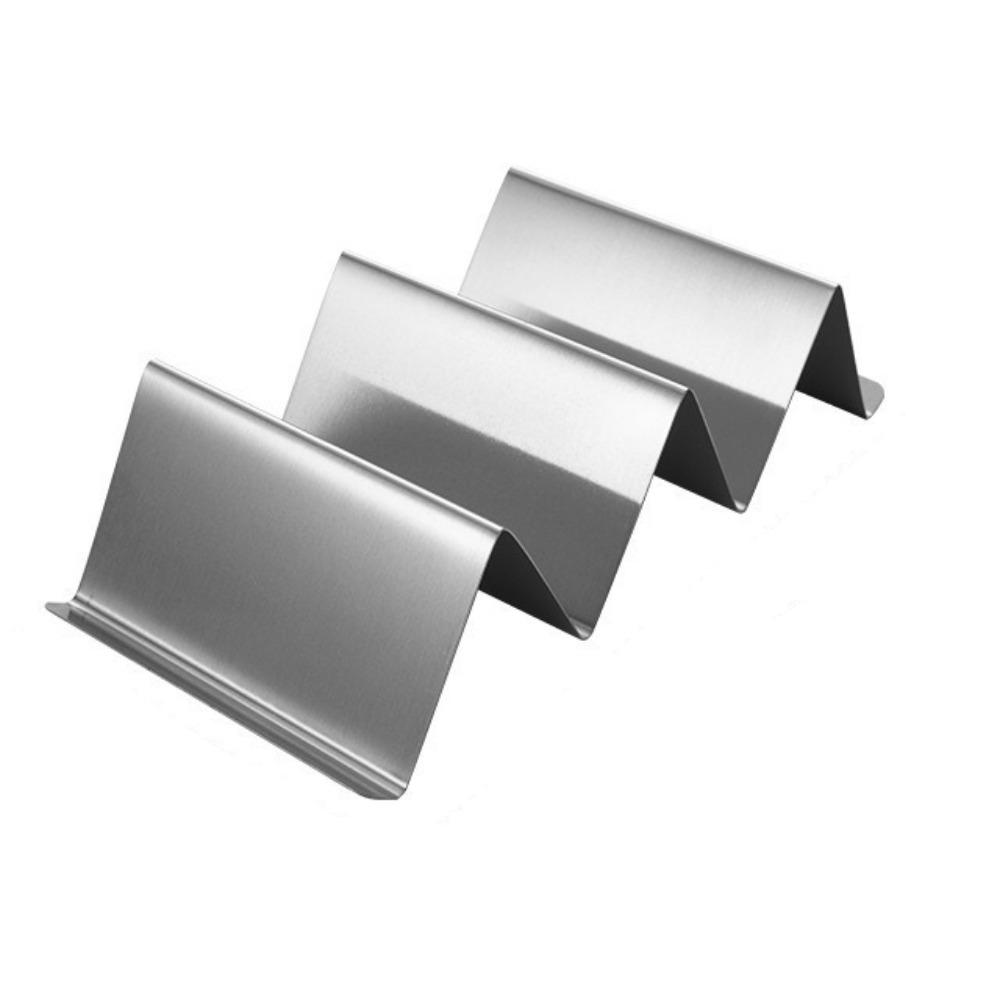 Stainless Steel Taco Rack Tray Reversible Tortilla Holder Sushi Holder  Restaurant серебряный
