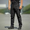 Men's Cargo Pants with Elastic Waist Button Closure, -, -, 8 Pockets, Breathable for Outdoor Work