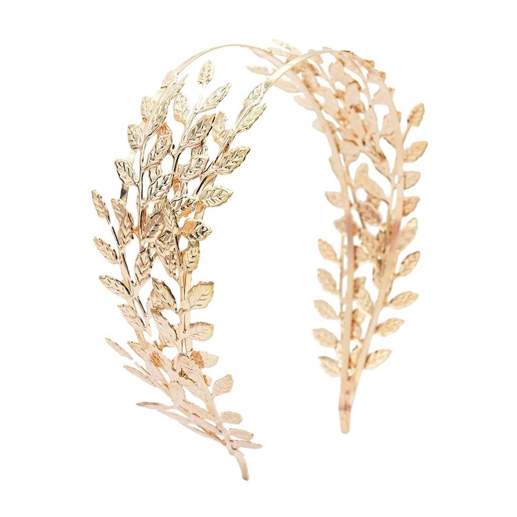 1PC Fashionable, Creative, New Baroque Nride Leaves Headband, Greek Goddess Headband, Wide-brimmed Hair Ornaments, Bohemian