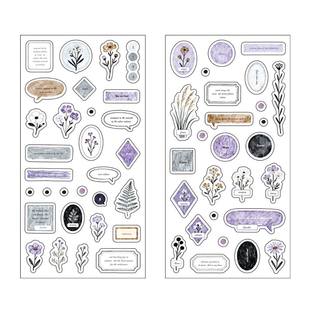 

Plant dialogue box theme DIY decoration mobile phone back card hand account collage sticker