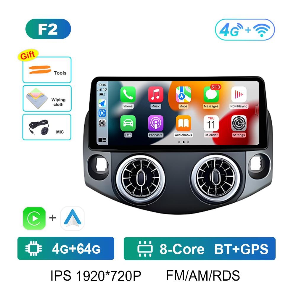 DSP Stereo GPS Navigation for Toyota RAV4 2007 2008 2009 2010 - 2011 Wireless Carplay Android Intelligent System Head Unit WIFI