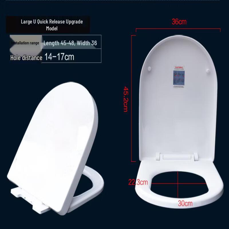 

MDNG Thickened Soft-Close U-Shaped Toilet Seat