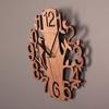 Wooden Wall Clock 8.7in Diameter White Double Layer Ultra Quiet Silent Wall Clock