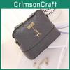 Elegant Square Grid Deer Pendant Shoulder Bag Messenger Tote Women With Premium Pu Leather