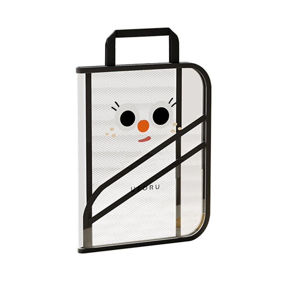Foldable Document Bag Transparent Handbag New Book Storage Bag