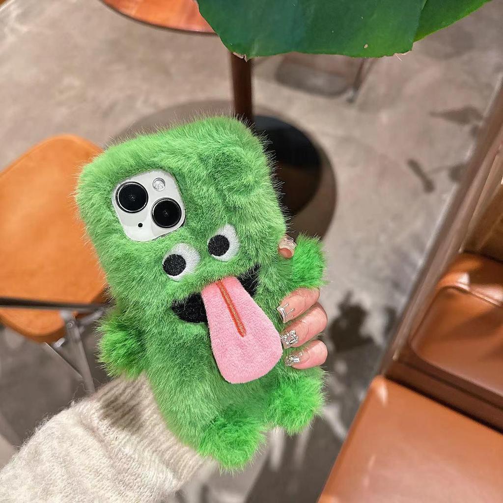 Funny Tongue Sticking Out Monster for Apple 15plus Mobile Phone Case for IPhone16pro Cartoon 14 Personality 13 Female X