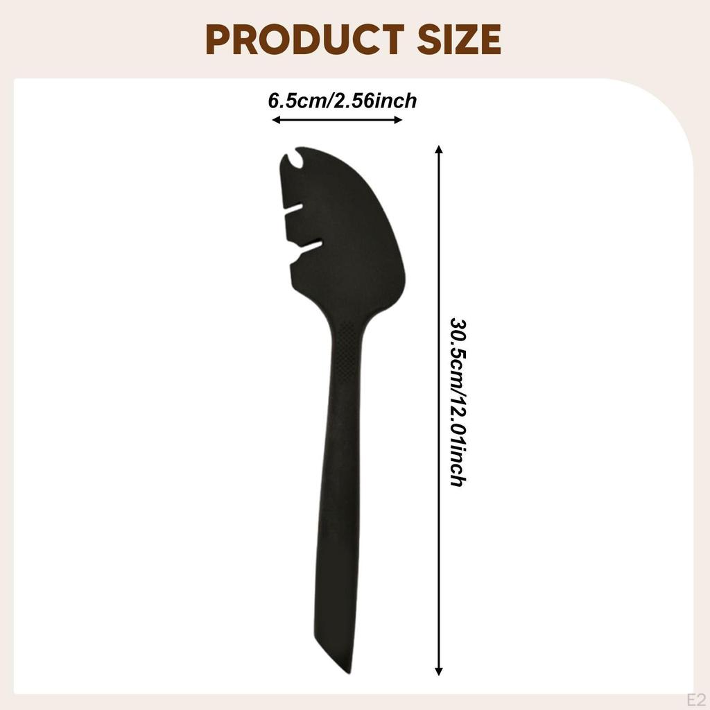 Silicone Spatula Easy Clean Simple for Baking, Scraping, Mixing Kitchen Tool Black