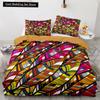 Boho Tribal King Queen Duvet Cover Bohemian Symbol Style Bedding Set Exotic Ethnic Customs Quilt Cover Polyester Comforter Cover