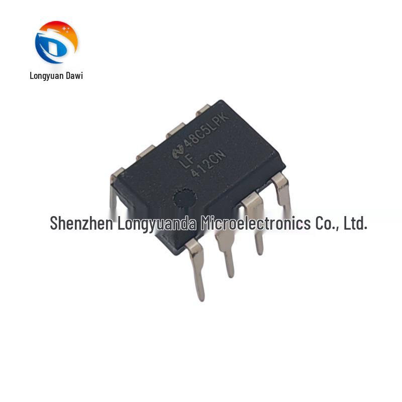 LF412CN Dual Op Amp IC Chip, DIP-8, Brand New