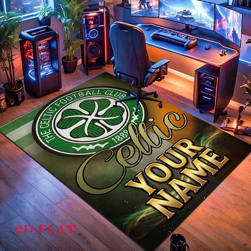 Celtic Fc Carpet Rug for Living Room Bedroom Home Sofa Decoration,Kids play Nonslip Floor Mat