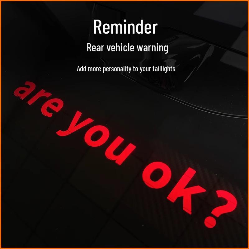 Xiaomi SU7 Brake Light Projection Board Tail Light Sticker for Personalized Modification