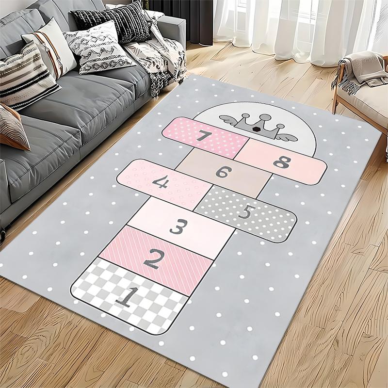 Süßer Katzen-Hüpfspiel-Teppich Geeignet für die Verwendung als rutschfeste Spielmatte für Sofas im Wohn- und Schlafzimmer