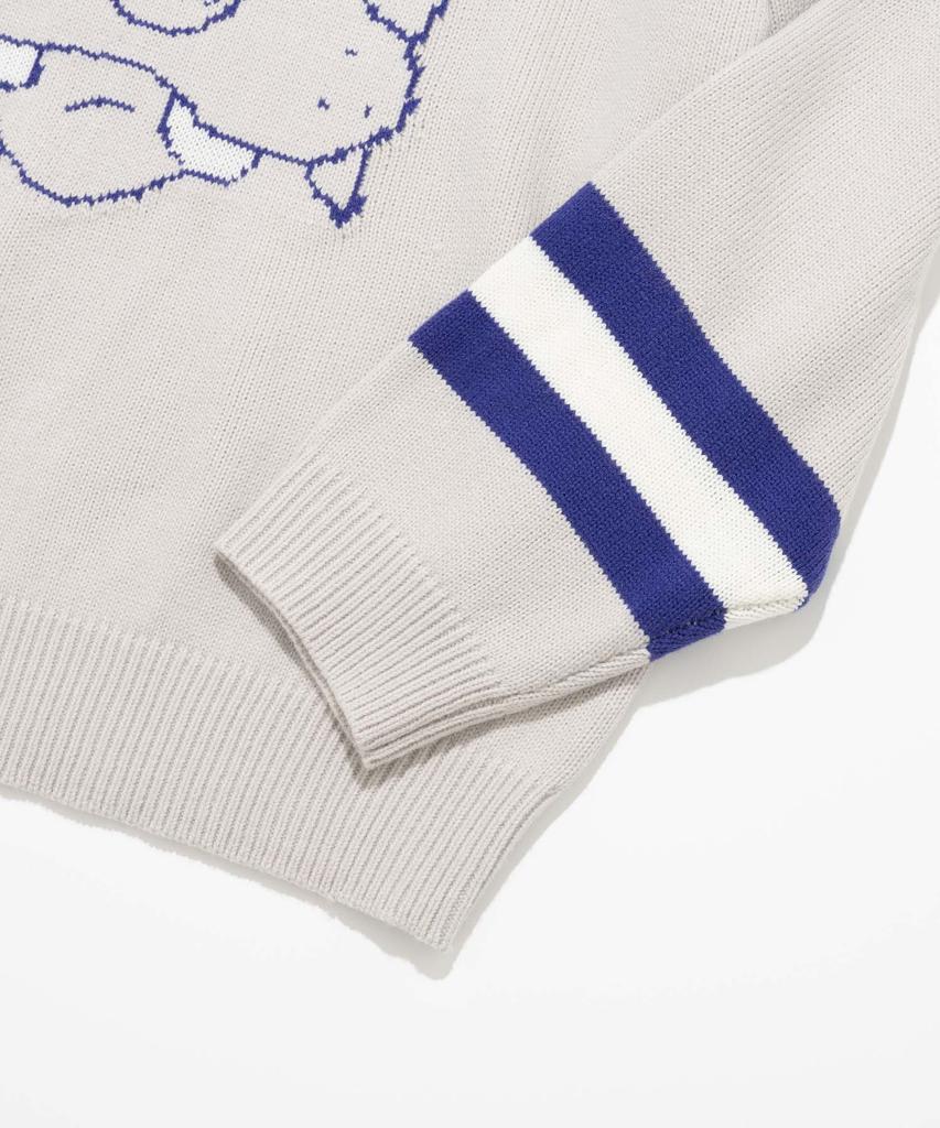 RETRIEVER CLUB Sleeping Dog Knit [Warm Gray]