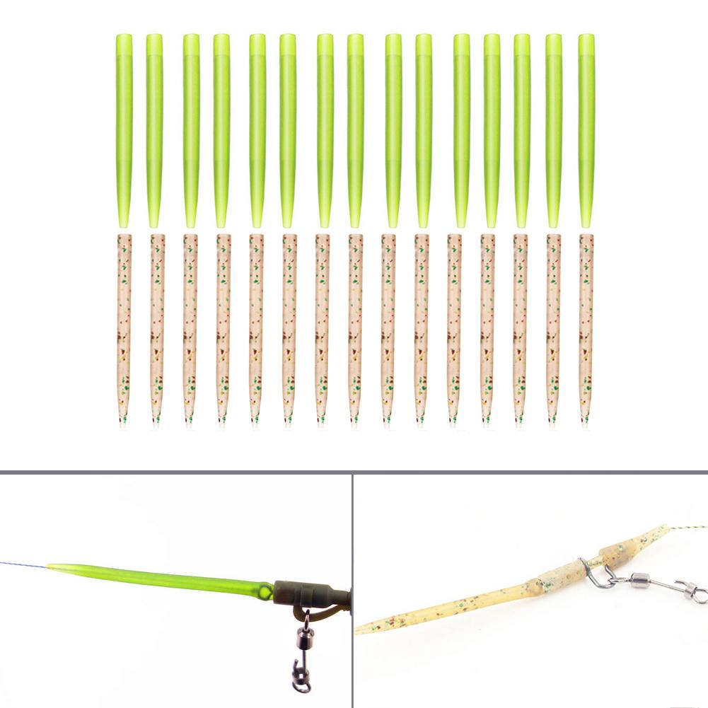 30/50/100pcs Anti Tangle Hook Sleeves Aligner Positioner Tubes Carp Fishing Rig Anti Sleeves Terminal Carp Fishing Accessories