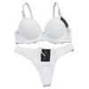 Sexy Lace Push-up Bra and Thong Set Plus-size Anti-sagging Lingerie with Skin-friendly Comfortable Panties