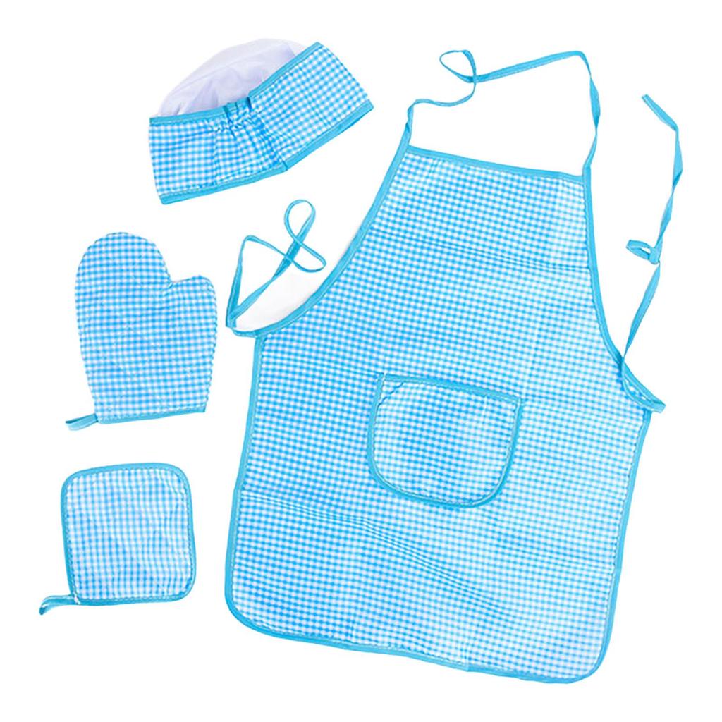 Apron And Hat Set with Oven Mitt - Culinary Play Costume