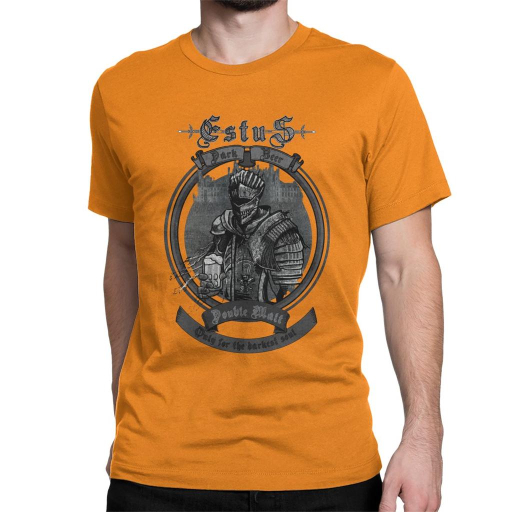 For The Darkest Soul Dark Souls T-Shirt Men Novelty 100% Cotton Tees Crewneck Short Sleeve T Shirts Plus Size Tops