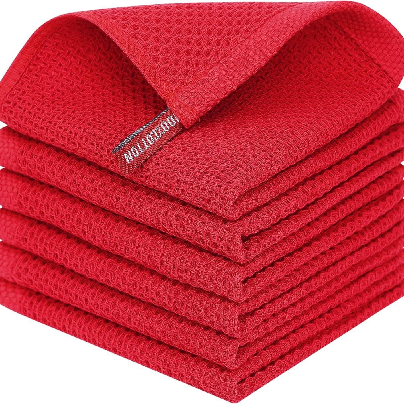 

Вафельное полотенце из чистого хлопка мягкое и хорошо впитывает влагу. Различные размеры можно комбинировать, упаковывать и штрихкодировать. 25 * 25cm (without hook) ярко-красный