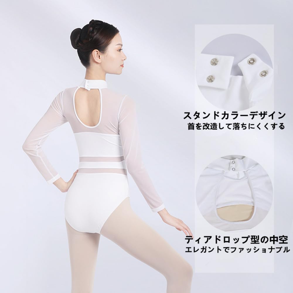 FLORPERRY Ballet Ballet Gymnastics Fitness Adult Ballet Junior Dance Practice Dance Performance Size S Women's Leotard, Skirt, Wear, Wear, Leotard,