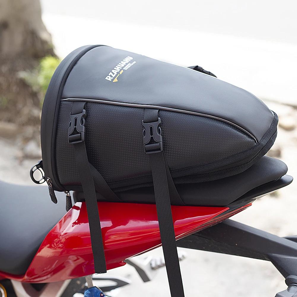 Multifunctional Crossbody Bag Large Capacity Wear Resistant Motorcycle Tail Pack Backpack for Electric Motor Car Bike Accessory
