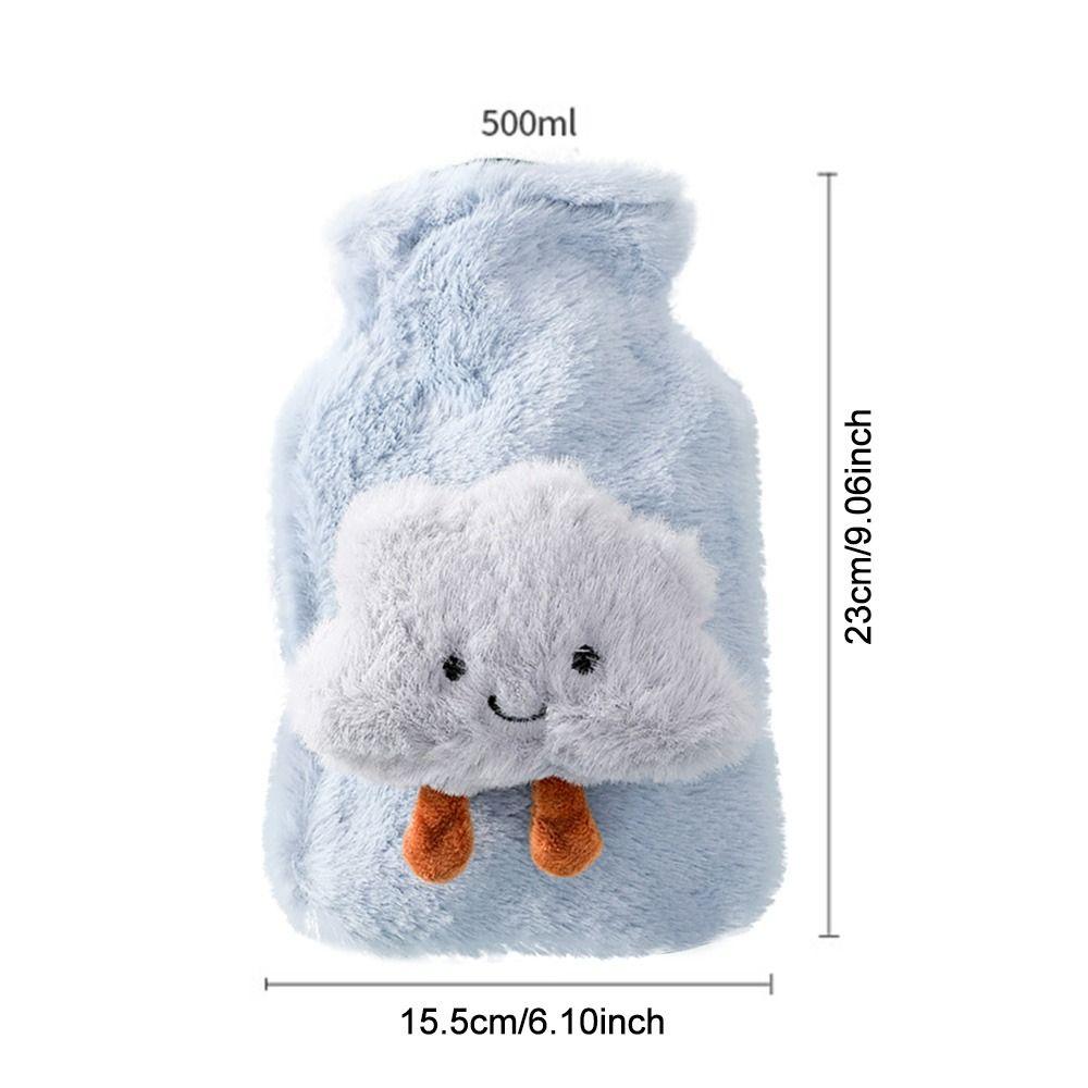 500ML Winter Warm Handbag Keep Warm Hot Water Bag Warm Water Bottle Water Injection Hand Warmer