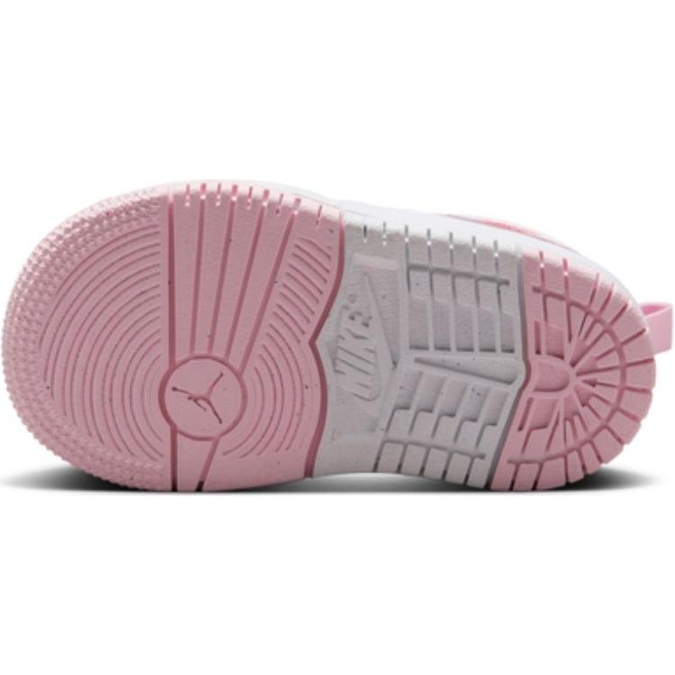 Air Jordan 1 Mid RM EasyOn TD Weiß Pink Foam Baby-Sneaker Fire-Red FQ1283-101