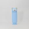 Silicone Fox Pencil Case - Stylish Solid Color Stationery Box for Students