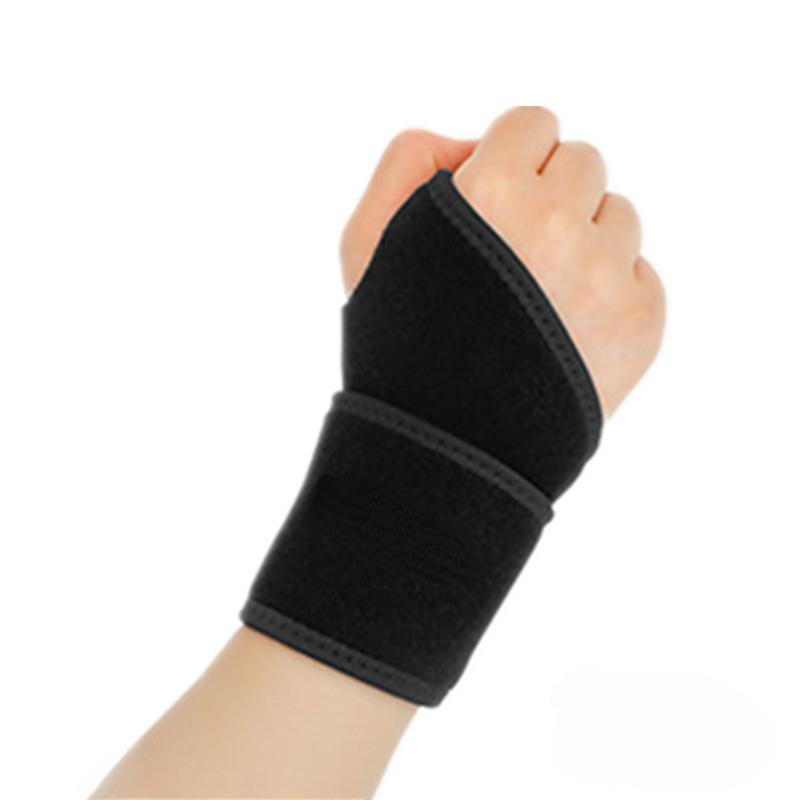 

1 шт., спортивный браслет для поддержки запястья для тяжелой атлетики, игры в баскетбол, фитнеса, защитная лента для запястья, бандажный ремешок, регулируемые ремни чёрный