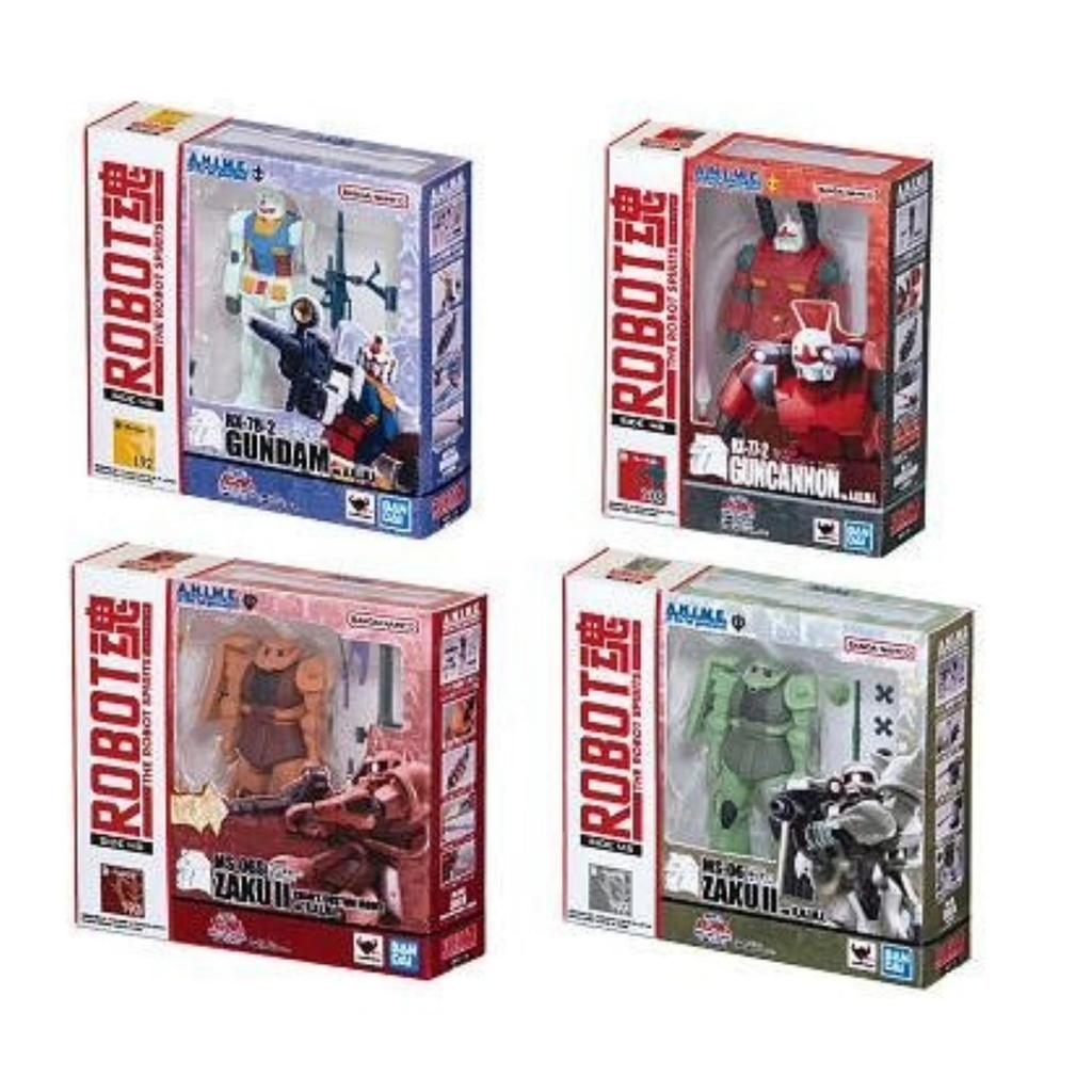 BANDAI Mobile Suit Gundam ROBOT Spirits Miniature Collection x Complete Set of 4 Types Capsule (Gachapon Toy)