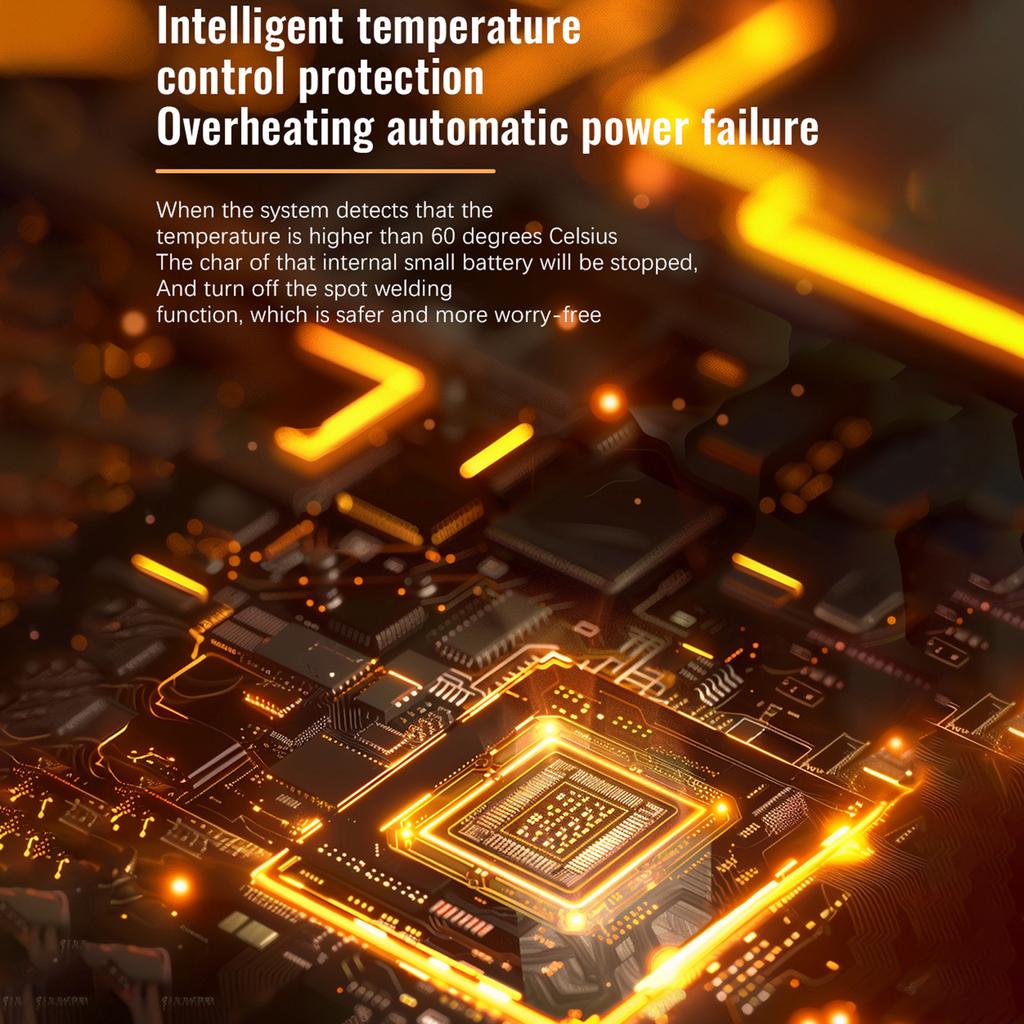 Battery Spot Welder Portable Welding Machine with LCD Screen Double Pulse and Copper Spot Welding Pen 1200A for 0.1-0.25mm Iron