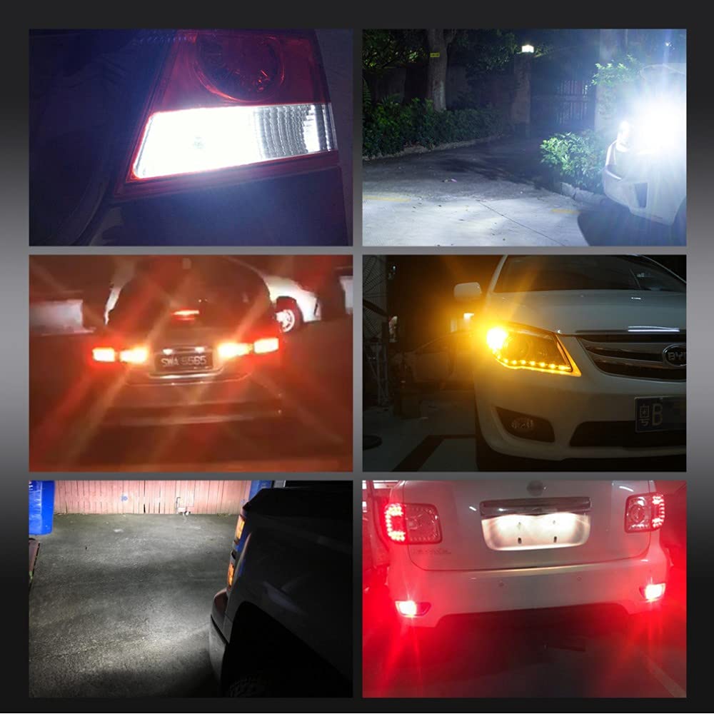 HooMoo S25 LED Single Turn Signal Amber 1156 G18 BA15S 12V21W P21W P21W 180