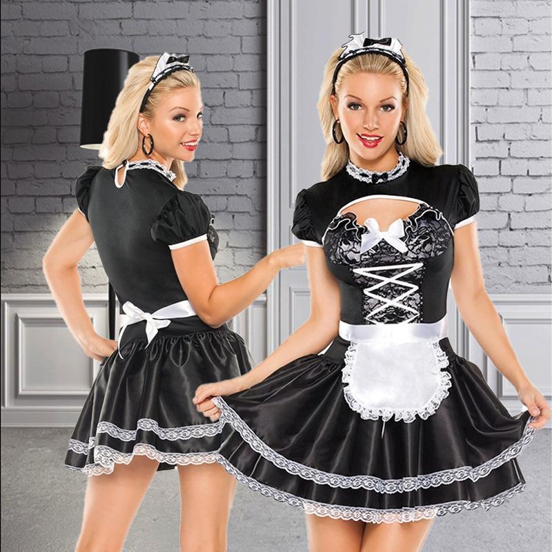 Sexy maid dress, uniform seduction suit, maid dress restaurant maid dress
