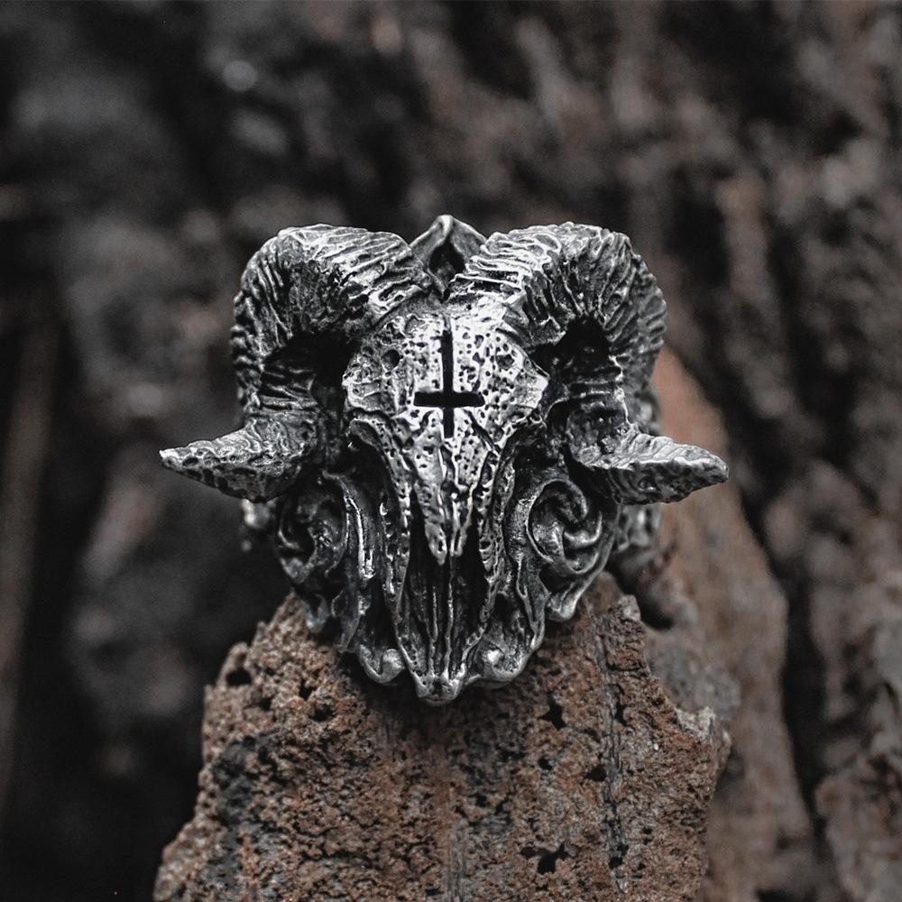 Schmuck Dominante Ziege Herrenmode Trendiger Ring