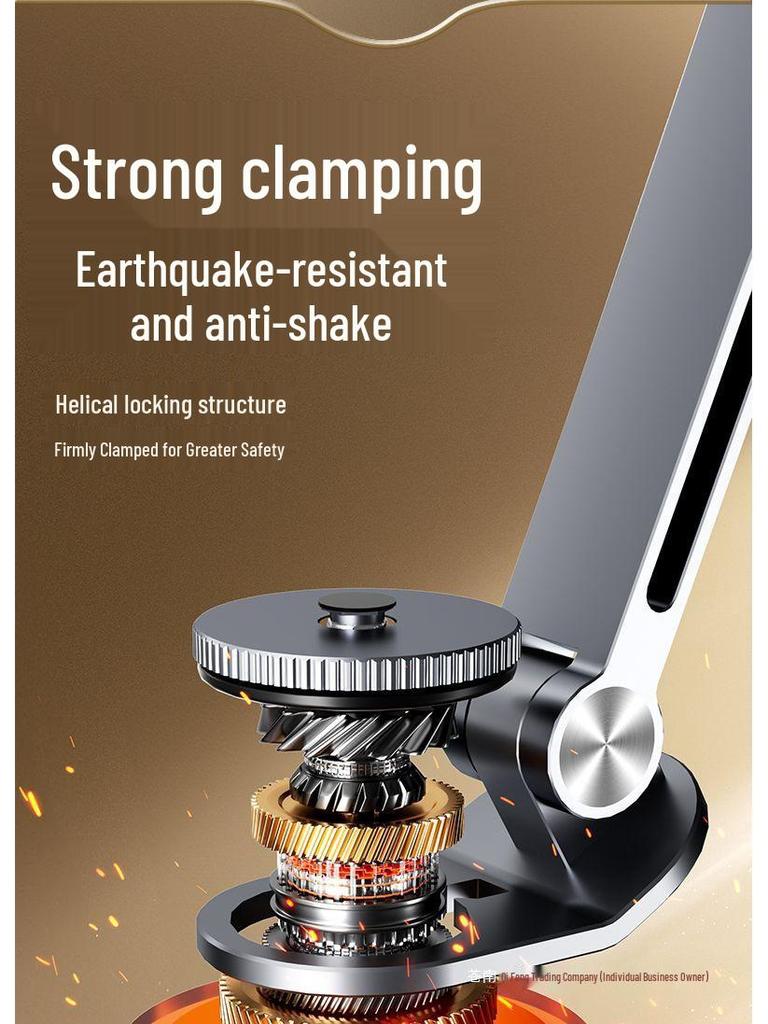 Aluminum Alloy Rotatable Tablet Stand with Mechanical Arm and Universal Metal Desktop Support.