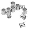 10 Pcs Metal Spacer Beads 8mm Length Stainless Steel Glossy Silver Spacer Beads for DIY Jewelry