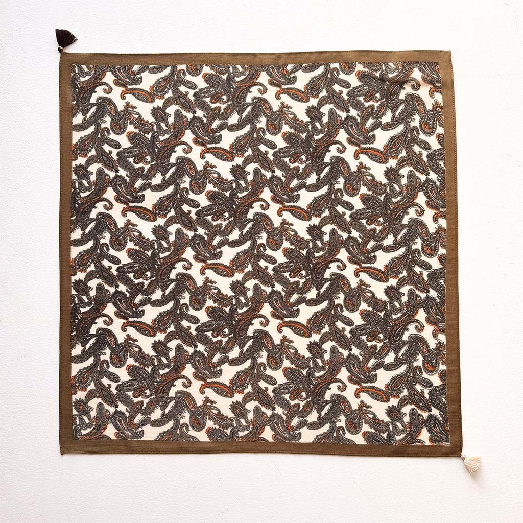 1116 Summer New Versatile Fringed Pendant, Medium Square Scarf, Women's Retro Literary and Artistic Style Neck Protection, Silk Scarf, Scarf Wholesale