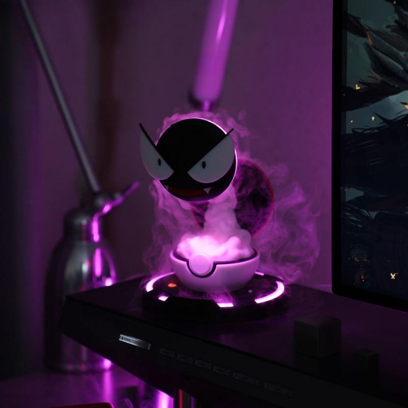 Pokemon Gastly USB Luftfuktare Anime Vattendimma Aromaterapi Diffusor Skrivbordsfuktare Kreativ Atmosfärsbelysning Gåvor