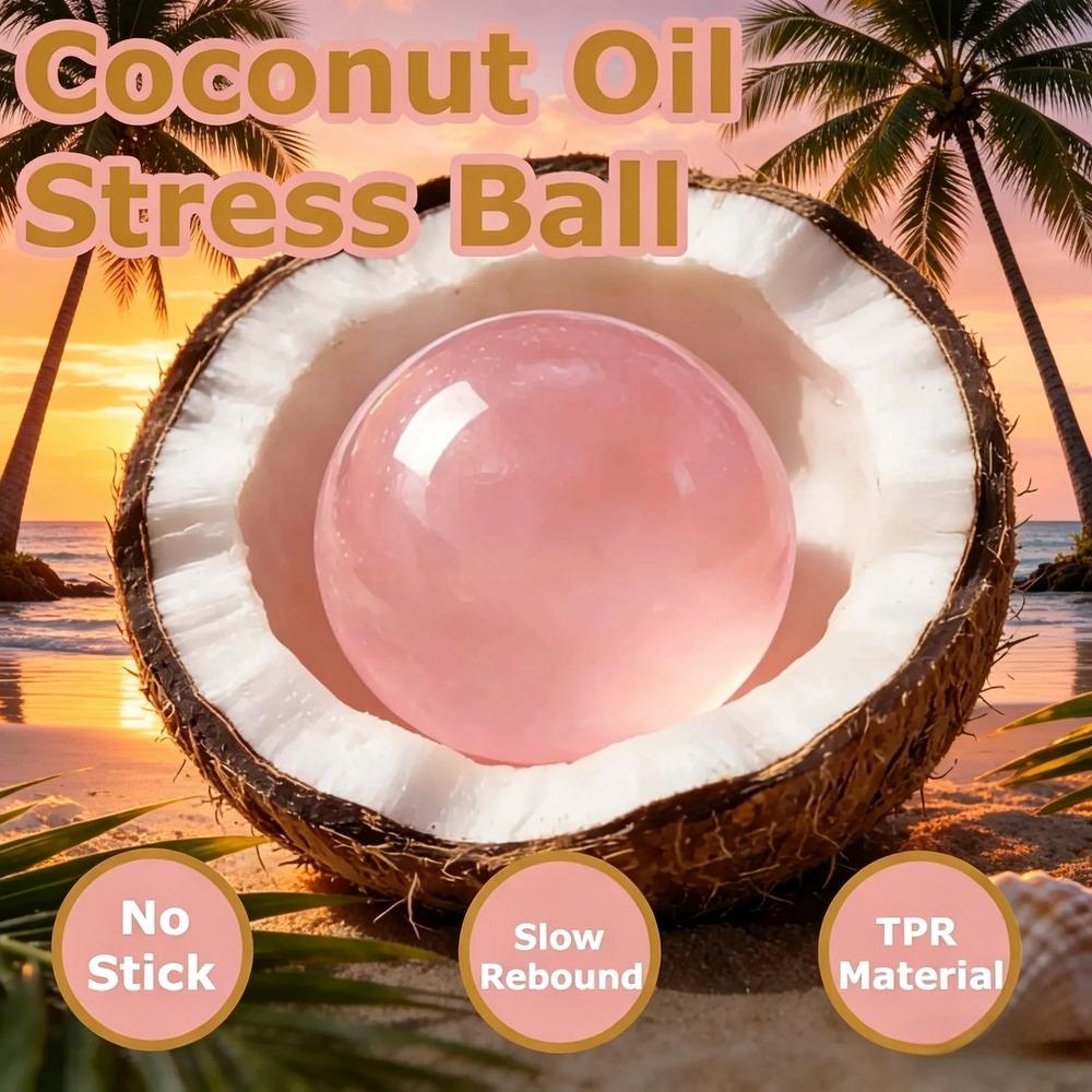 Pink Maltose Squishy Toy Cute hi Anti Stress Fidget Toy Soft Simulated Pink Transparent Ball Quick-rebound Decompression Toy